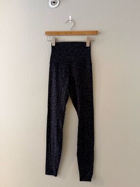 LULULEMON High-Waist “Align” Black Animal Print Leggings - Size 2